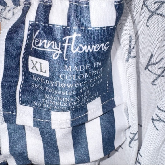 NEW! THE NAUTI BY NATURE SWIM TRUNKS Men's Blue Striped Swim Shorts Sz XL - Picture 11 of 16